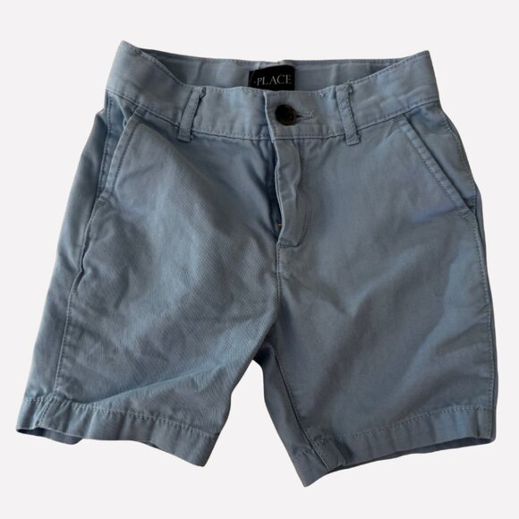 Bundle ** Children’s Place Boys Shorts, Size 5, Linen & Twill, Soft Blue ** - Picture 1 of 6